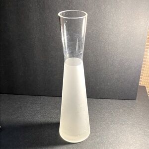 Ehlen Johansson 11 inch frosted crystal bud vase